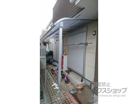 のテラス屋根 ヴェクターテラス R型 テラスタイプ 単体 積雪〜20cm対応 施工例