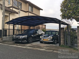 のカーポート プレシオスポート ワイド 積雪〜20cm対応 施工例