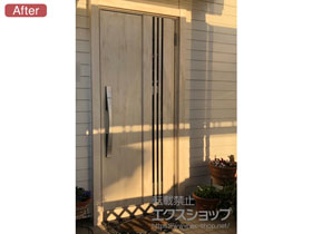 の玄関ドア リシェント玄関ドア3 断熱K2仕様 手動 片開き仕様(ランマ無)R M83型 ※タッチキー(キー付リモコン)仕様 施工例