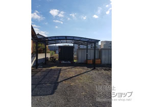 のカーポート ネスカR (ラウンドスタイル) ワイド 積雪〜20cm対応 施工例