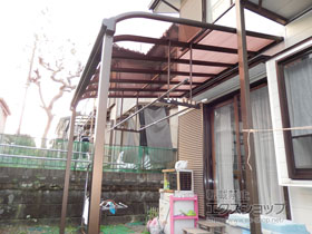 のテラス屋根 ヴェクターテラス R型 テラスタイプ 単体 積雪〜20cm対応 施工例