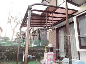 YKKAPのテラス屋根 ヴェクターテラス R型 テラスタイプ 単体 積雪～20cm対応 施工例