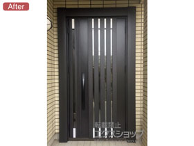 の玄関ドア リシェント玄関ドア3 断熱K4仕様 親子仕様(ランマ無)R M27型 *タッチキー(キー付リモコン)仕様 施工例