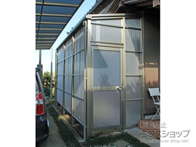 のストックヤード スピーネストックヤードF型 波板タイプ ヤード仕様 積雪〜20cm対応 施工例