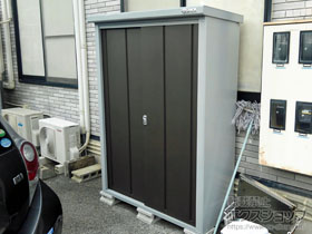 の物置・屋外倉庫 ロータス LS-1305 一般型 1320×500×1800 LS-1305-CB 施工例