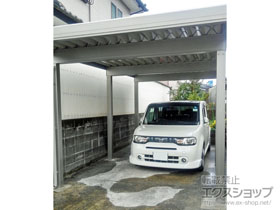 のカーポート テリオスポートIII 3000 奥行延長 角柱6本柱 積雪〜100cm対応 施工例