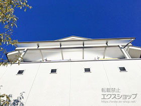 のバルコニー・ベランダ屋根 ヴェクターテラス R型 屋根タイプ 単体 積雪〜20cm対応 施工例