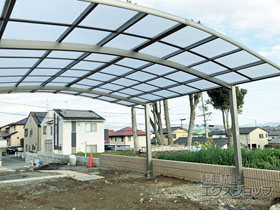 のカーポート ネスカR ワイド 積雪〜20cm対応 台風補償付 施工例