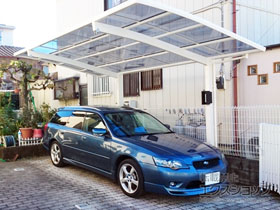 のカーポート ネスカR 積雪〜20cm対応 台風補償付 施工例