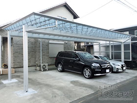 のカーポート M.シェード ワイド 積雪〜20cm対応 施工例