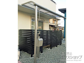 のテラス屋根 ヴェクターテラス R型 テラスタイプ 単体 積雪〜20cm対応 施工例