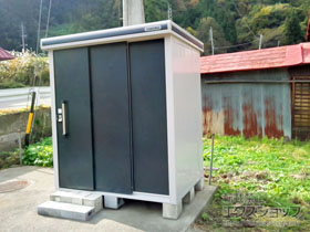 の物置・屋外倉庫 エルモ 積雪型 1870×1170×2121（LMDS-1811） LMDS-1811-SM 施工例