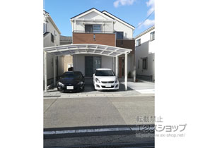 のカーポート ネスカR (ラウンドスタイル) ワイド 積雪〜20cm対応*屋根材お客様手配 施工例