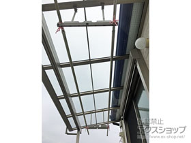 のバルコニー・ベランダ屋根 パワーアルファ F型 屋根タイプ 単体 積雪〜30cm対応 施工例