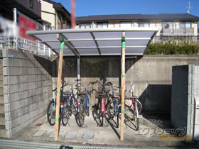 のサイクルポート・駐輪場 レイナポートグランミニ 積雪〜20cm対応 施工例