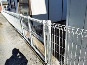 の門扉 ハイグリッド門扉N8型 両開き 柱使用 施工例