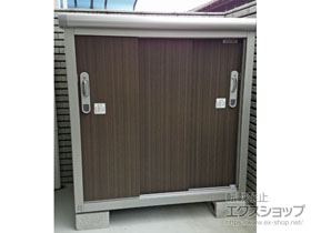 の物置・屋外倉庫 エスモ 一般型 1050×650×1101（ESE-1006Y） ESE-1006Y-DW 施工例