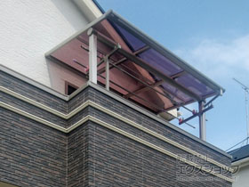 のバルコニー・ベランダ屋根 ヴェクターテラス F型 屋根タイプ 単体 積雪〜20cm対応 施工例