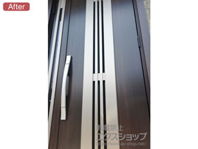 の玄関ドア リシェント玄関ドア3 断熱K2仕様 親子仕様(ランマ無)R M84型 ※タッチキー(リモコンタイプ)仕様 施工例