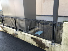 のフェンス・柵 ハイグリッドフェンス11型 フリーポールタイプ 施工例