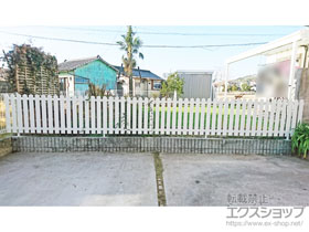 のフェンス・柵 レスティンフェンス7型 自由柱施工 施工例