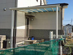 のテラス屋根 ヴェクターテラス F型 テラスタイプ 単体 積雪〜20cm対応 施工例