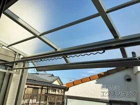 YKKAPのバルコニー屋根 ヴェクターテラス R型 屋根タイプ 単体 積雪～20cm対応 施工例