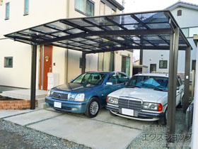 のカーポート ソリッドポート M合掌 積雪〜20cm対応 施工例