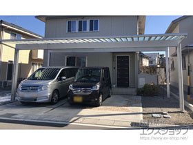 のカーポート エフルージュ トリプル50 積雪〜50cm対応 施工例