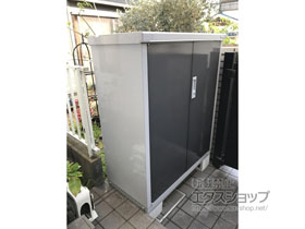 の物置・屋外倉庫 アイビーストッカー 1100×515×1303（BJX-115C） BJX-115C-PG 施工例