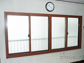 の二重窓（内窓） インプラス ダストバリア仕様 引違い窓 4枚建 施工例