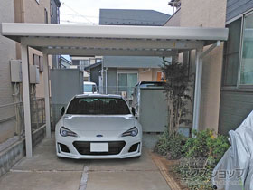 のカーポート ジーポートneo Aタイプ 角柱4本柱 積雪〜100cm対応 施工例