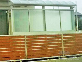 のフェンス・柵 ヴェクターテラス R型 テラスタイプ 単体 積雪〜20cm対応 施工例