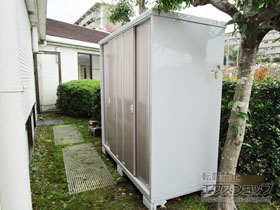 の物置・屋外倉庫 シンプリー 一般型 1940×905×1903（MJX-199E） MJX-199E-AR 施工例