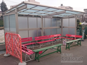 のサイクルポート・駐輪場 エフルージュパークグラン 積雪〜20cm対応 施工例