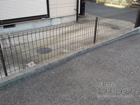 のフェンス・柵 ハイグリッドフェンスUF8型　フリーポールタイプ 施工例