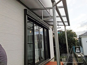 のテラス屋根 ヴェクターテラス F型 テラスタイプ 単体 積雪〜20cm対応 施工例