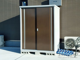 の物置・屋外倉庫 シンプリー 一般型 1520×905×1903 MJX-159EP-TB 施工例