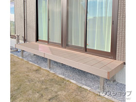 のウッドデッキ レストステージ 幕板納まり 施工例