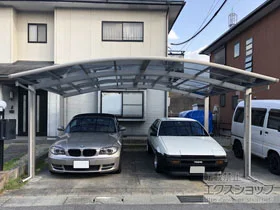 YKKAPのカーポート レイナツインポートグラン　積雪～20cm対応 施工例