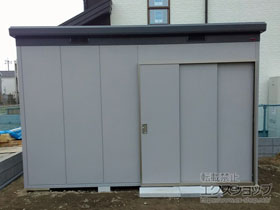 の物置・屋外倉庫 ナイソー 一般型 3620×2460×2440 SMK-90H 施工例