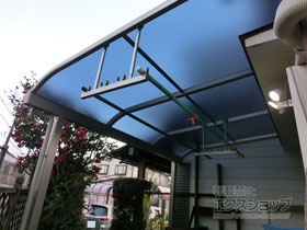 のテラス屋根 ヴェクターテラス R型 テラスタイプ 単体 積雪〜20cm対応 施工例