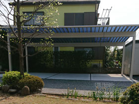 のカーポート エフルージュ トリプル50 積雪〜50cm対応 施工例