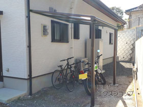 のテラス屋根 ヴェクターテラス F型 テラスタイプ 単体 積雪〜20cm対応 施工例