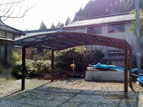 YKKAPのカーポート レイナツインポートグラン　積雪～20cm対応 施工例