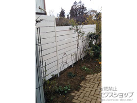 のフェンス・柵 プラドフェンス ジョイントあり仕様 板10段/12段 隙間10mm 施工例
