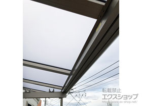 のバルコニー・ベランダ屋根 パワーアルファ F型 ルーフタイプ 単体 積雪〜30cm対応 施工例