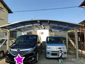 YKKAPのカーポート レイナツインポートグラン　積雪～20cm対応 施工例