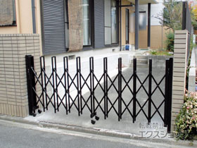 のカーゲート トリップゲート RB型 ノンレール 片開き*30S 施工例