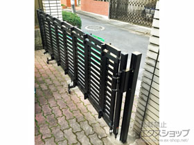 のカーゲート シャレオ伸縮5型 ノンレール 片開き 310S 施工例